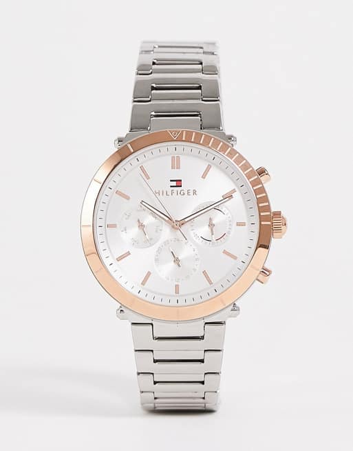 Tommy Hilfiger - Orologio da uomo in metallo color argento misto 