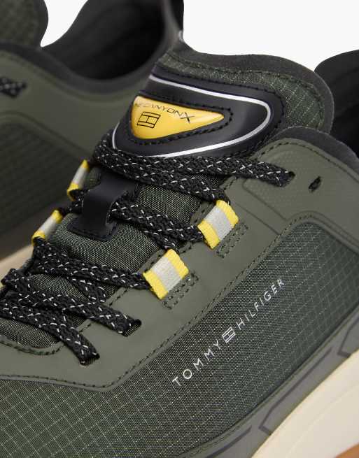 Tommy Hilfiger Outdoor baskets imperméables antidérapantes vert étain, 6 de 7