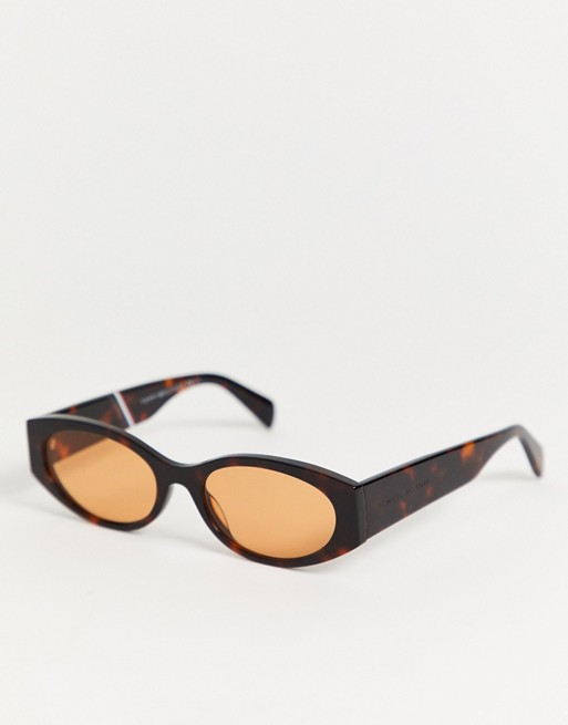 Tommy Hilfiger oval toitoiseshell acetate sunglasses