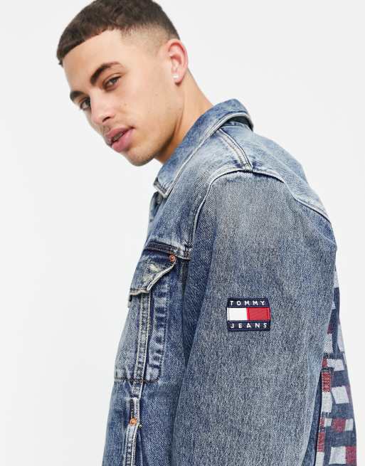 Oversized denim jacket clearance tommy hilfiger