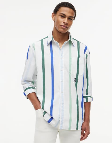 Tommy Hilfiger – Oversize-Hemd aus Popeline in Weiß mit Wappenlogo - view 1
