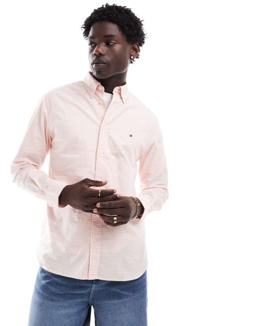 Tommy Hilfiger – Oxford-Hemd in Hellrosa