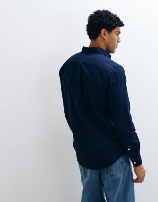 Tommy Hilfiger oxford shirt in navy, 4 of 5