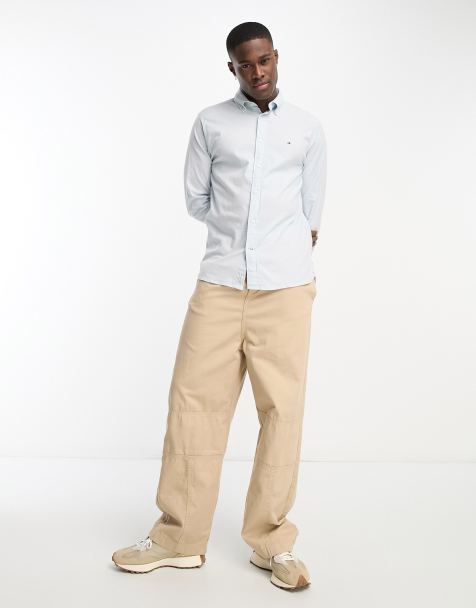 Tommy Hilfiger oxford shirt with stretch in slim fit in blue - view 1