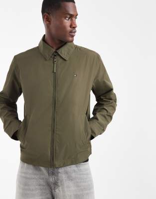 Tommy Hilfiger packable Ivy zip jacket in olive green