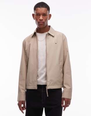 Tommy Hilfiger Packable Zip Up Jacket In Neutral