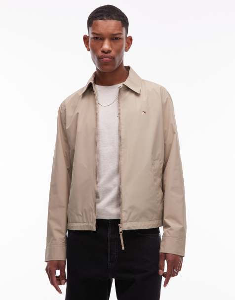 Tommy Hilfiger packable zip up jacket in beige - view 1