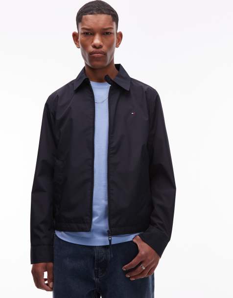 Tommy Hilfiger packable zip up jacket in navy - view 1