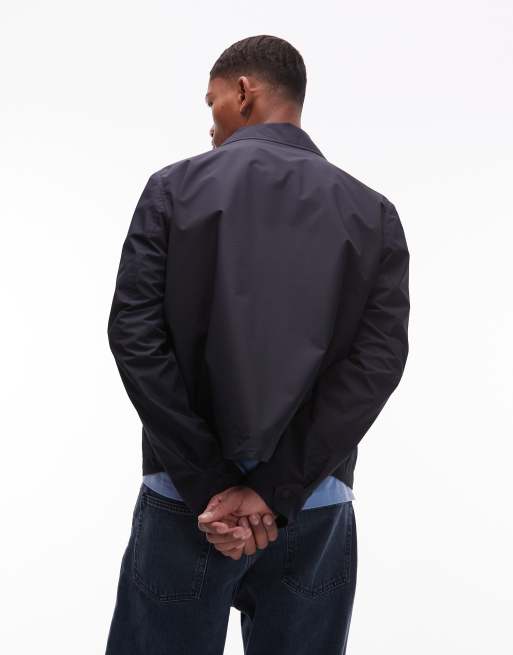 Tommy Hilfiger packable zip up jacket in navy, 2 of 4