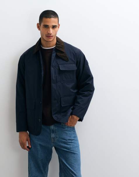 Tommy Hilfiger padded barn jacket in navy - view 1