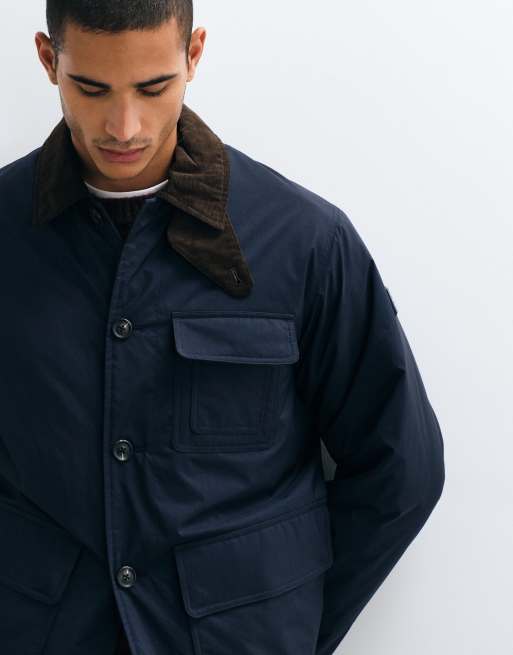 Tommy Hilfiger padded barn jacket in navy, 4 of 5