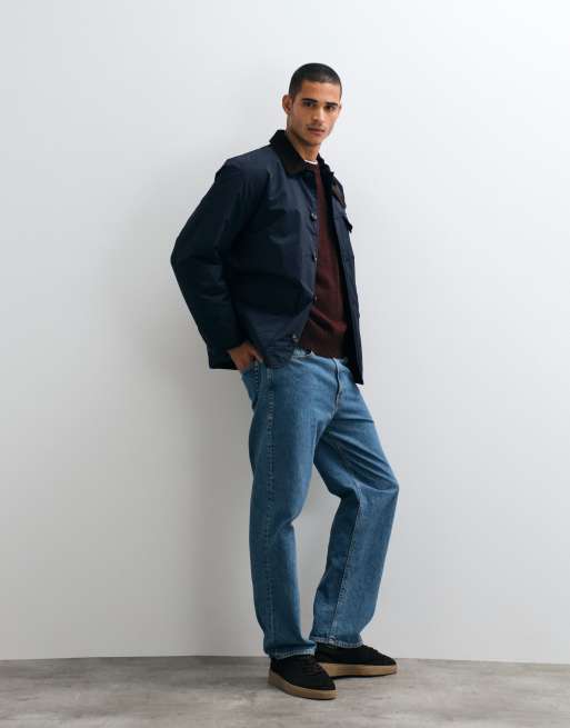 Tommy Hilfiger padded harrington barn jacket in navy, 2 of 5