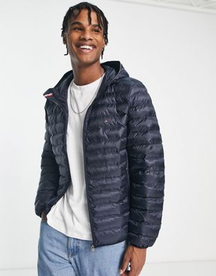 Tommy Hilfiger padded hooded jacket in navy
