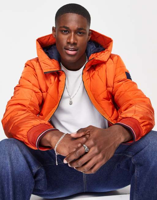 Orange tommy outlet hilfiger coat