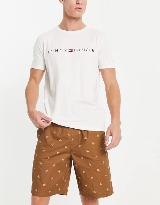 short | brown pajama Hilfiger set in Tommy ASOS