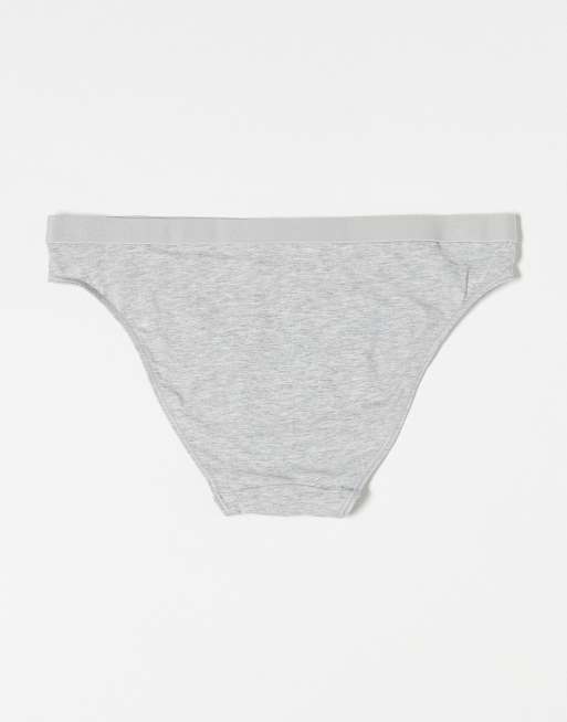 Tommy Hilfiger - Pakke med 3 par bikini-briefs med flaglogo i lyserød/grå/salviegrøn, 3 af 3