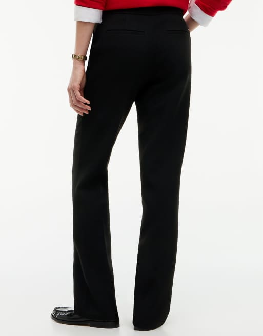 Tommy Hilfiger pantalon bootcut slim à bouton doré noir, 4 de 6
