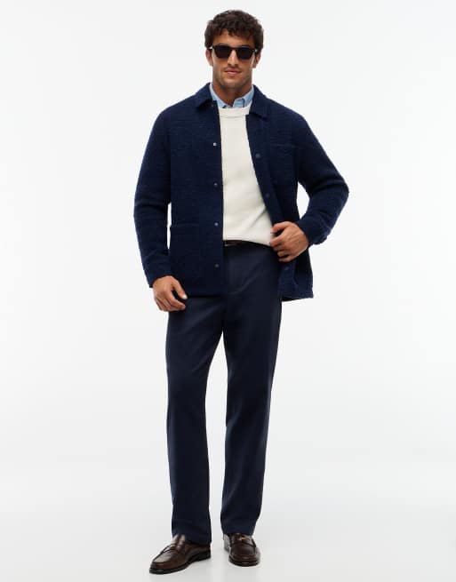 Tommy Hilfiger pantalon chino Dover coupe droite regular à taille élastiquée bleu marine, 2 de 6