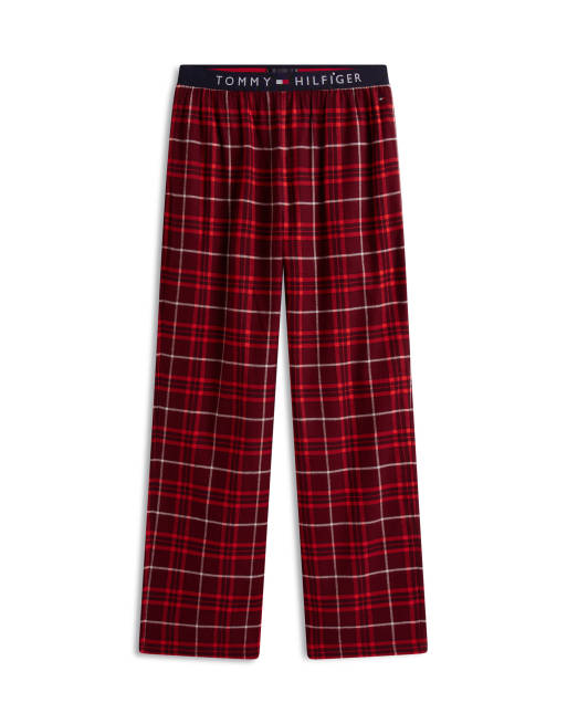 Tommy Hilfiger - Pantalon de pyjama en flanelle à carreaux - Rouge, 2 de 4