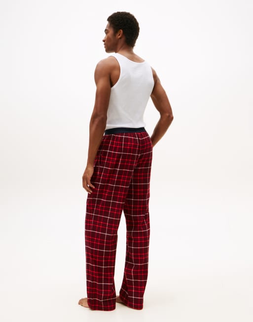 Tommy Hilfiger - Pantalon de pyjama en flanelle à carreaux - Rouge, 4 de 4
