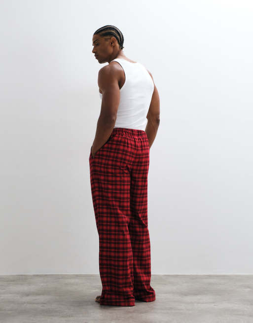 Tommy Hilfiger pantalon de pyjama en flanelle Original à carreaux rouges, 4 de 4
