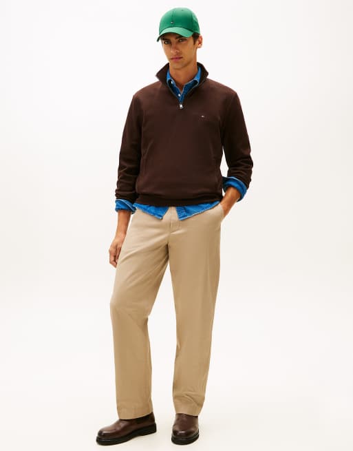 Tommy Hilfiger - Pantalon en sergé décontracté - Beige