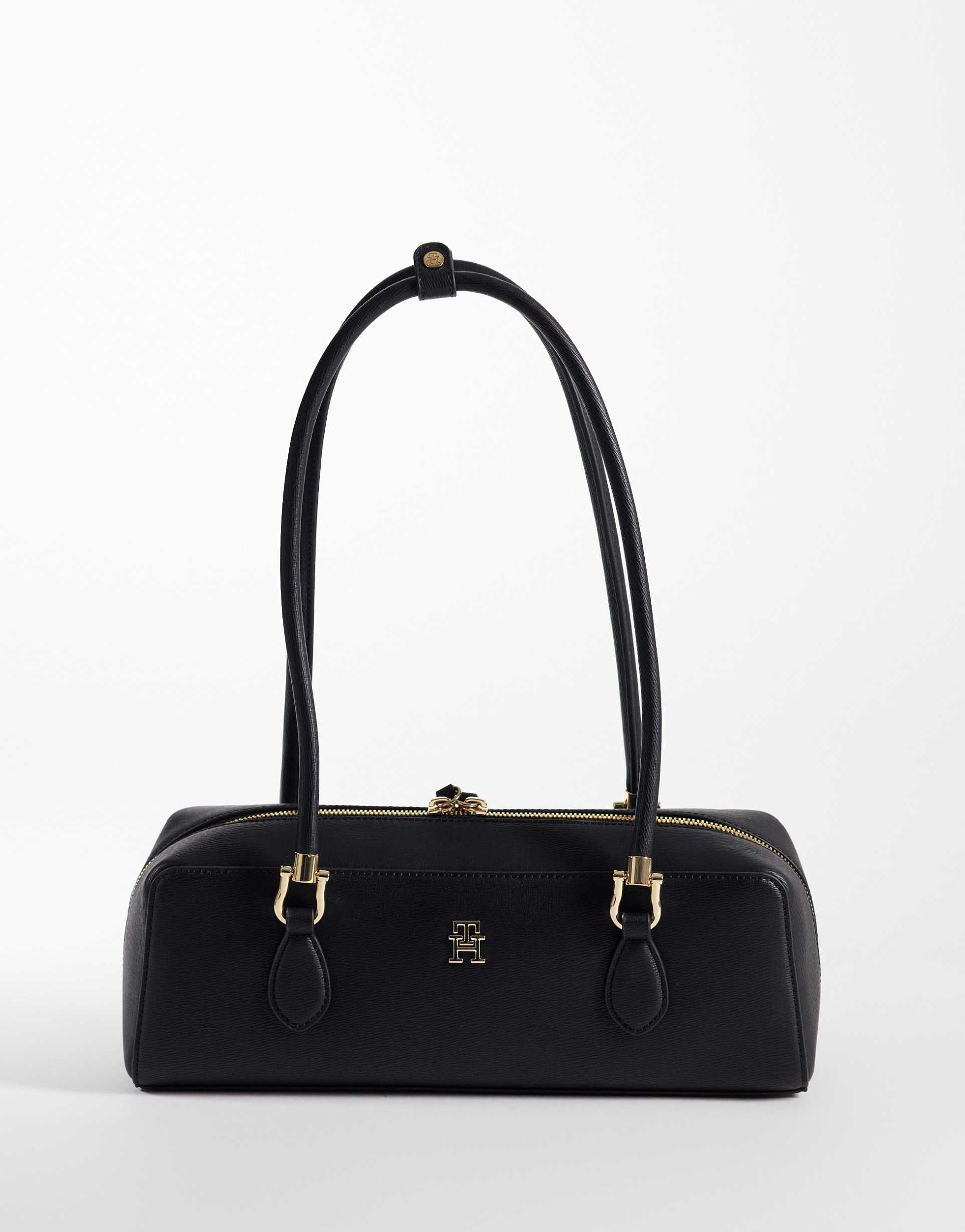 tommy hilfiger pencil shoulder bag in black