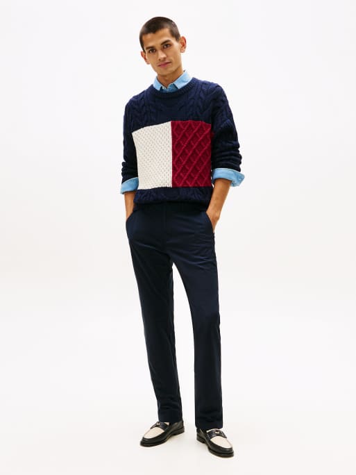 Tommy Hilfiger - Performance - Denton - Pantalon chino droit - Bleu foncé