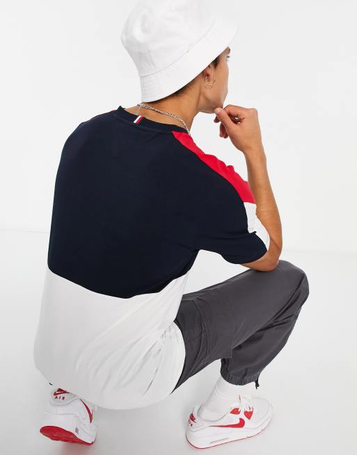Tommy Hilfiger – Performance – Marinblå blockfärgad t-shirt i bomull, del av set - NAVY, 2 av 4