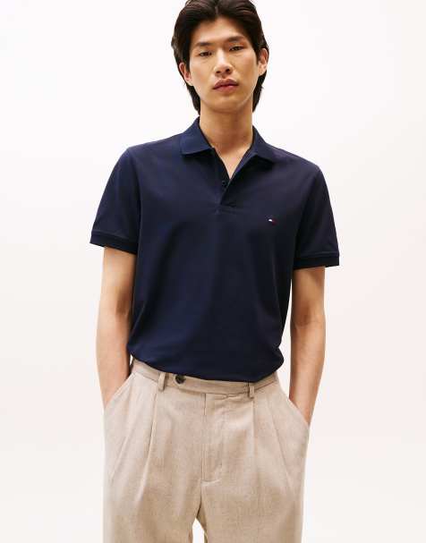 Tommy Hilfiger – Performance – Regular-Fit-Polohemd aus Pikee in Marineblau - view 1