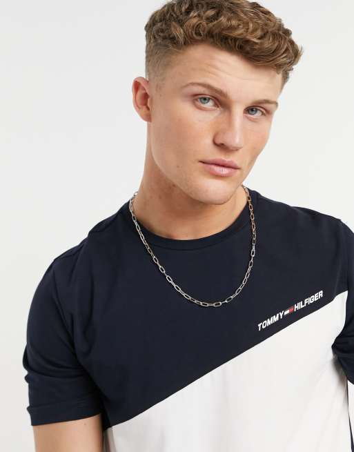 Tommy hilfiger block t shirt shop