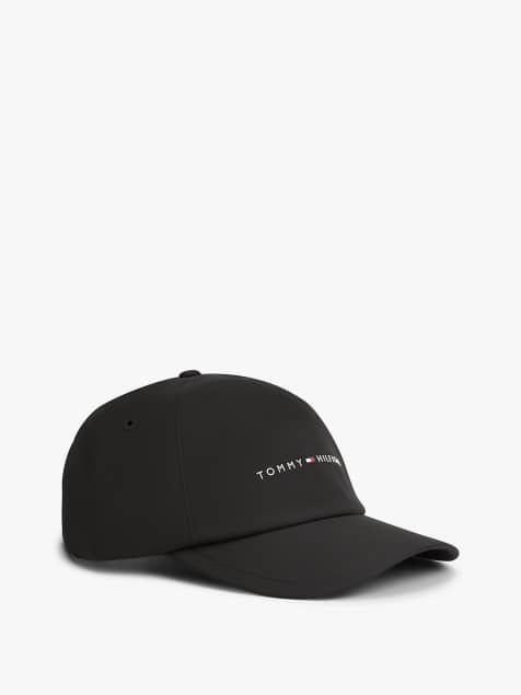 Tommy Hilfiger Performance rubberised logo baseball cap in black - view 1
