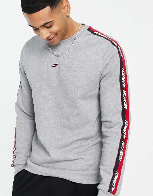 Tommy hilfiger store taped sweatshirt grey