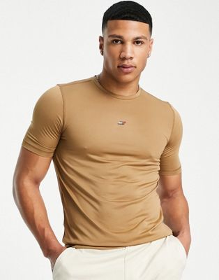 Tommy Hilfiger performance t-shirt in tan