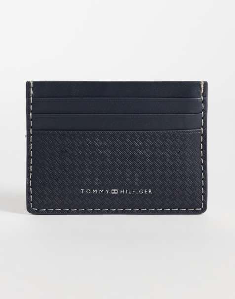 Tommy Hilfiger - Petit porte-cartes avec logo drapeau estampé - Bleu marine - view 1