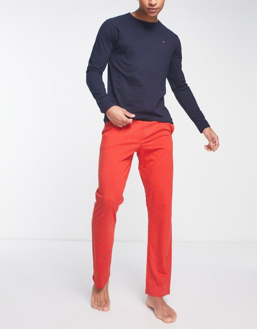 Tommy Hilfiger - Pigiama rosso con stampa