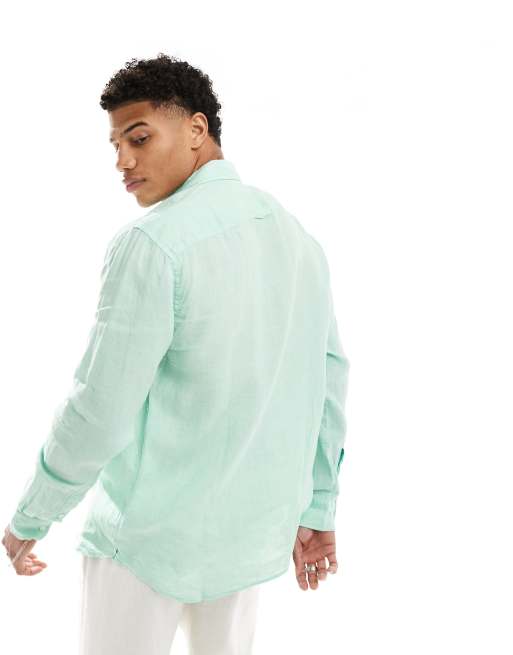 Mint green tommy hilfiger shirt top