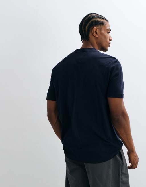 Tommy Hilfiger Piqué-T-Shirt in Marineblau, 2 von 5