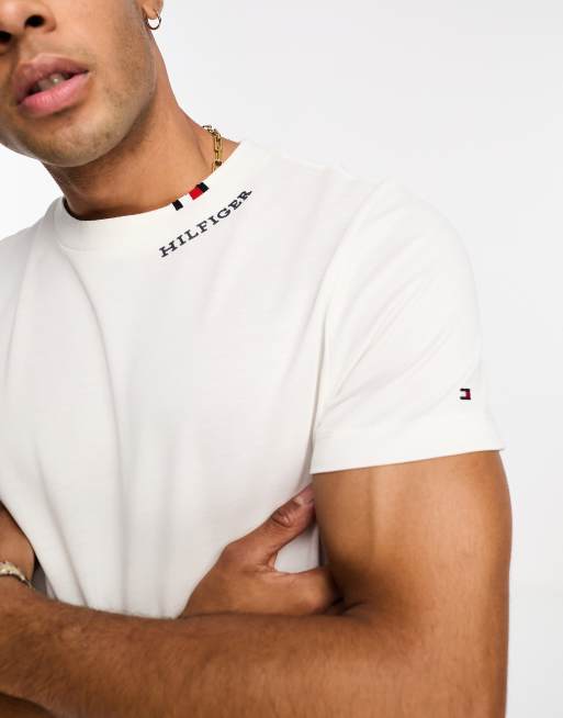 Tommy Hilfiger pique t shirt in white