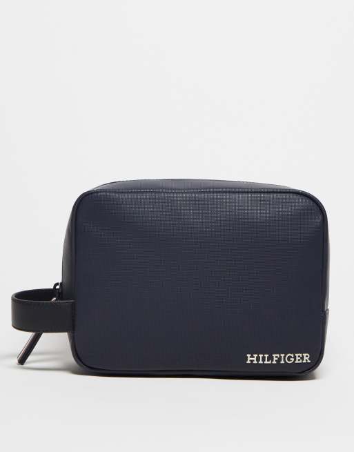 Tommy Hilfiger - Piqué toilettas in blauw