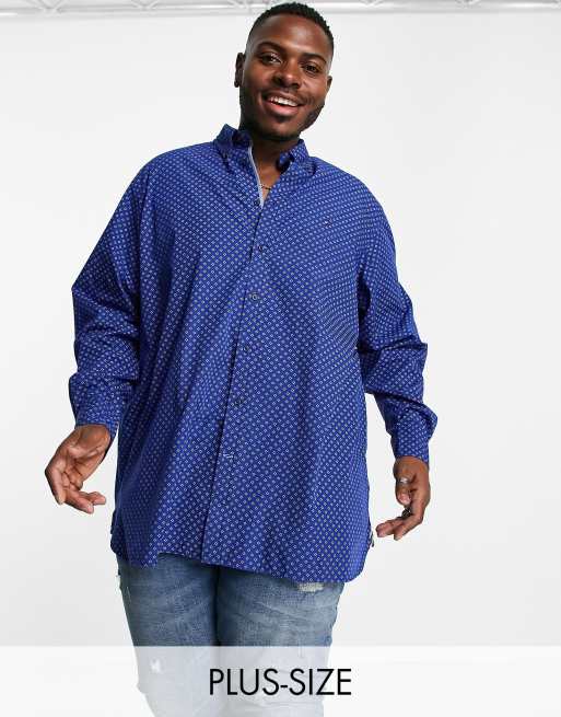 Tommy Hilfiger Plus – Cravat – Gemustertes Hemd