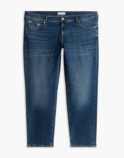 Tommy Hilfiger Plus madison slim straight faded jeans in matt blue, 6 of 7