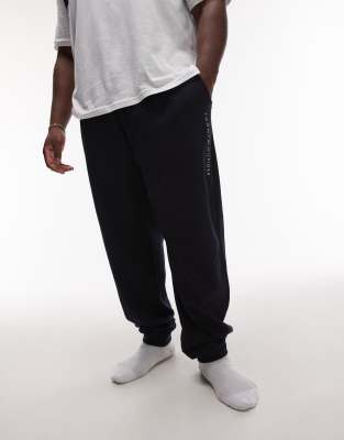 Tommy Hilfiger Mens Lounge Track Pants In Navy