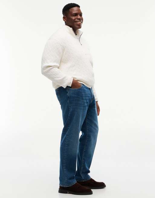 Tommy Hilfiger Plus regular jeans in jones blue - dark wash, 3 of 6