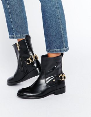 tommy hilfiger chain boots