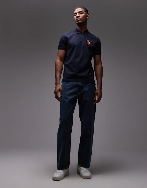 Tommy Hilfiger - Polo avec logo brodé sur la poitrine - Bleu marine, 2 de 5