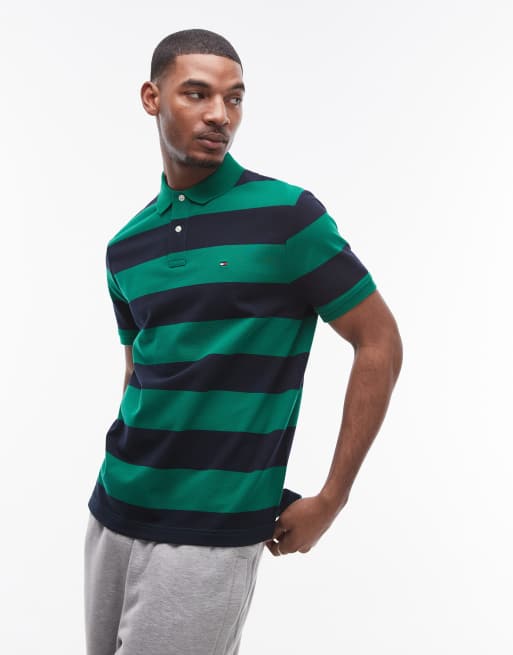 Tommy Hilfiger - Polo avec patte de boutonnage contrastante effet color block - Multicolore