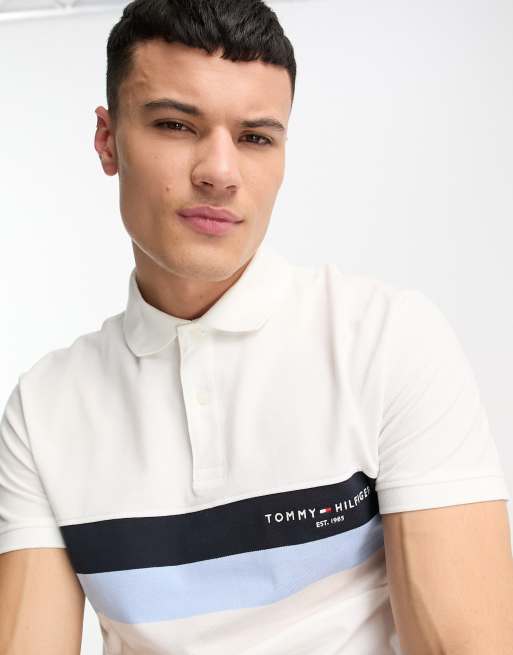 Polo bianca tommy on sale hilfiger