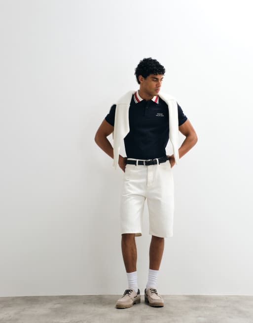 Tommy Hilfiger - Polo blu navy con logo sul petto, 2 di 5