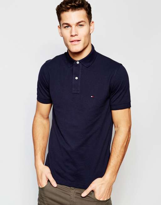 navy blue tommy hilfiger polo